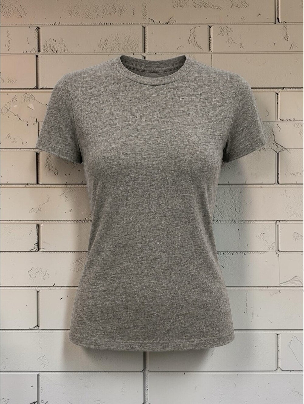 Polo Ralph Lauren Women's Gray Solid Cotton Jersey Crew Neck T-Shirt Size S